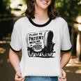 Please Be Patient With Me I'm From The 1900s Covered Wagon Unisex Cotton Ringer T-Shirt