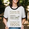 Please Be Patient With Me I'm From The 1900s Horse Carriage Unisex Cotton Ringer T-Shirt