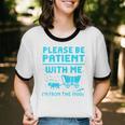 Please Be Patient With Me I'm From The 1900s Pixel Wagon Unisex Cotton Ringer T-Shirt