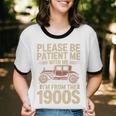 Please Be Patient With Me I'm From The 1900s Vintage Car Premium Unisex Cotton Ringer T-Shirt