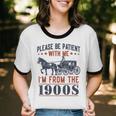 Please Be Patient I'm From The 1900s Vintage Dad Unisex Cotton Ringer T-Shirt