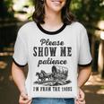 Please Show Me Patience I'm From The 1900s Vintage Horse Unisex Cotton Ringer T-Shirt Please Show Me Patience I'm From The 1900s Vintage Horse Unisex Cotton Ringer T-Shirt