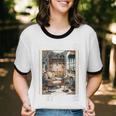 Read Books Stay Weird Book Lover Introvert Book Unisex Cotton Ringer T-Shirt