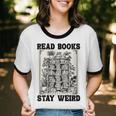 Read Books Stay Weird Book Lover Joke Introvert Reading Unisex Cotton Ringer T-Shirt Read Books Stay Weird Book Lover Joke Introvert Reading Unisex Cotton Ringer T-Shirt