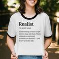 Realist Definition For Introverts Honest Personality Unisex Cotton Ringer T-Shirt