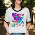 Retro 1980s 80's Baby 1990s 90's Made Me Nostalgia Birthday Premium Tri-Blend Unisex Cotton Ringer T-Shirt