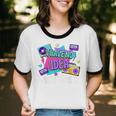 Retro 80s Style 90s Pop Fashion Nostalgia Eighties Music Unisex Cotton Ringer T-Shirt