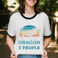 Retro Bearded Dragon Introvert For Lizard Lovers Unisex Cotton Ringer T-Shirt