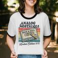 Retro Cassette Case 70s Vintage Music Analog Nostalgia Unisex Cotton Ringer T-Shirt