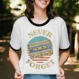 Retro Cassette Never Forget Nostalgia Vintage Unisex Cotton Ringer T-Shirt