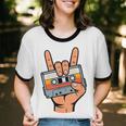 Retro Cassette Tape For 80s & 90s Nostalgia Unisex Cotton Ringer T-Shirt