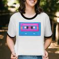 Retro Cassette Tape Tee 90s Nostalgia Aesthetic Unisex Cotton Ringer T-Shirt