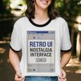 Retro Computer Dialog Box 90s Desktop Interface Nostalgia Unisex Cotton Ringer T-Shirt Retro Computer Dialog Box 90s Desktop Interface Nostalgia Unisex Cotton Ringer T-Shirt