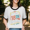 Retro It's My 18th Birthday Boho Nostalgia Women Kids Unisex Cotton Ringer T-Shirt