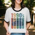 Retro Nineties Style Audio Tape Nostalgia Year 1990 Unisex Cotton Ringer T-Shirt Retro Nineties Style Audio Tape Nostalgia Year 1990 Unisex Cotton Ringer T-Shirt