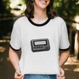 Retro Pager 90s Nostalgia Premium Tri-Blend Unisex Cotton Ringer T-Shirt