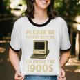 Retro Please Be Patient With Me I'm From The 1900s Computer Unisex Cotton Ringer T-Shirt