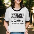 Retro Please Be Patient With Me I'm From The 1900s Premium Unisex Cotton Ringer T-Shirt