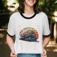 Retro Please Be Patient With Me I'm From The 1900s Train Unisex Cotton Ringer T-Shirt