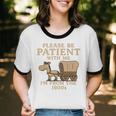Retro Please Be Patient With Me I'm From The 1900s Vintage Premium Unisex Cotton Ringer T-Shirt