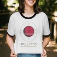 Retro Pluto Never Forget Classic Planet Pluto Nostalgia Unisex Cotton Ringer T-Shirt