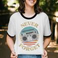 Retro Radio Never Forget Nostalgia Vintage Unisex Cotton Ringer T-Shirt Retro Radio Never Forget Nostalgia Vintage Unisex Cotton Ringer T-Shirt