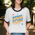 Retro Sci Fi Star Rebel 1977 Space Vintage Nerd Nostalgia Premium Unisex Cotton Ringer T-Shirt