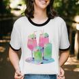 Retro Soft Drinks 80s 90s Nostalgia Cute Anime Aesthetic Tee Unisex Cotton Ringer T-Shirt