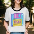Retro TechnologyOld School Floppy Nostalgia 90s Generation Unisex Cotton Ringer T-Shirt