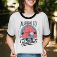 Retro Toon Introvert Sarcasm Anti-Social Nihilism Unisex Cotton Ringer T-Shirt