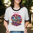 Retro Graphic Print With a Touch Of Nostalgia Unisex Cotton Ringer T-Shirt