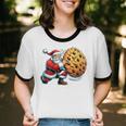 Santa Holding Cookie Xmas Baker Introvert Christmas Unisex Cotton Ringer T-Shirt Santa Holding Cookie Xmas Baker Introvert Christmas Unisex Cotton Ringer T-Shirt
