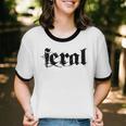 Sarcasm Women Introvert Wild Men Feral Unisex Cotton Ringer T-Shirt