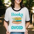 Sarcastic Books Anti Social Introvert Book Conversation Unisex Cotton Ringer T-Shirt Sarcastic Books Anti Social Introvert Book Conversation Unisex Cotton Ringer T-Shirt