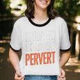 Sarcastic Introvert Extrover Pervert Unisex Cotton Ringer T-Shirt