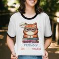 Sarcastic Loner Introvert Not a Friendly Do Not Touchs Unisex Cotton Ringer T-Shirt