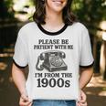 Sarcastic Please Be Patient I'm From The 1900s Unisex Cotton Ringer T-Shirt
