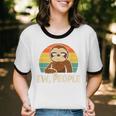 Sarcastic Sloth Introvert Anti Social Unisex Cotton Ringer T-Shirt Sarcastic Sloth Introvert Anti Social Unisex Cotton Ringer T-Shirt