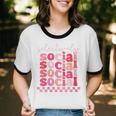 Selectively Social Sarcastic Introvert Humor Unisex Cotton Ringer T-Shirt Selectively Social Sarcastic Introvert Humor Unisex Cotton Ringer T-Shirt