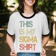 This Is My Sigma Shirt Male Lone Wolf Minimalist Introvert Unisex Cotton Ringer T-Shirt This Is My Sigma Shirt Male Lone Wolf Minimalist Introvert Unisex Cotton Ringer T-Shirt