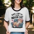 Sorry I Can’t Go I’m An Indoor Cat Couch Introvert Cat Unisex Cotton Ringer T-Shirt Sorry I Can’t Go I’m An Indoor Cat Couch Introvert Cat Unisex Cotton Ringer T-Shirt