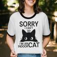 Sorry I Can't Go I'm An Indoor Cat Introvert Cats Unisex Cotton Ringer T-Shirt Sorry I Can't Go I'm An Indoor Cat Introvert Cats Unisex Cotton Ringer T-Shirt