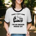 Sorry I Can't Go I'm An Indoor Cat Introvert Saying Unisex Cotton Ringer T-Shirt Sorry I Can't Go I'm An Indoor Cat Introvert Saying Unisex Cotton Ringer T-Shirt