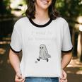 I Used To Be Somebody Nostalgia Halloween Spooky Season Premium Tri-Blend Unisex Cotton Ringer T-Shirt