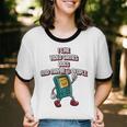 I Like Video Games Dogs And Maybe 3 People Gamer Introvert Unisex Cotton Ringer T-Shirt