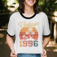 Vintage 1996 Retro Sunset Nostalgia 90s 30th Birthday Unisex Cotton Ringer T-Shirt Vintage 1996 Retro Sunset Nostalgia 90s 30th Birthday Unisex Cotton Ringer T-Shirt