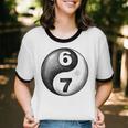 Vintage 6 7 Sketch Yin Yang Namaste Six Seven Nostalgia Unisex Cotton Ringer T-Shirt Vintage 6 7 Sketch Yin Yang Namaste Six Seven Nostalgia Unisex Cotton Ringer T-Shirt