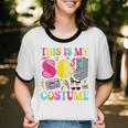 Vintage 80s Vibes Costume Nostalgia 1980s Fashion Cassette Unisex Cotton Ringer T-Shirt