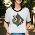 Vintage Carousel Horse Merry Go Round Nostalgia Art Premium Unisex Cotton Ringer T-Shirt Vintage Carousel Horse Merry Go Round Nostalgia Art Premium Unisex Cotton Ringer T-Shirt