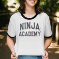 Vintage Don'T Call Me NINJA ACADEMY Introvert Sarcastic Unisex Cotton Ringer T-Shirt